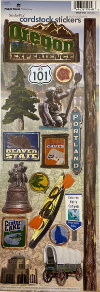 State Cardstock Sticker Collection