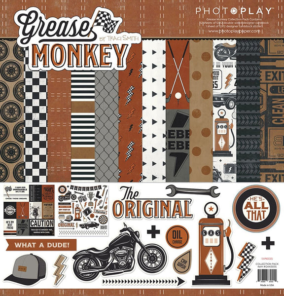 Grease Monkey 12x12 Paper Kit