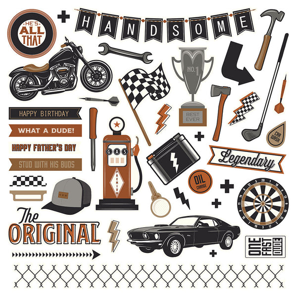 Grease Monkey 12x12 Paper Kit