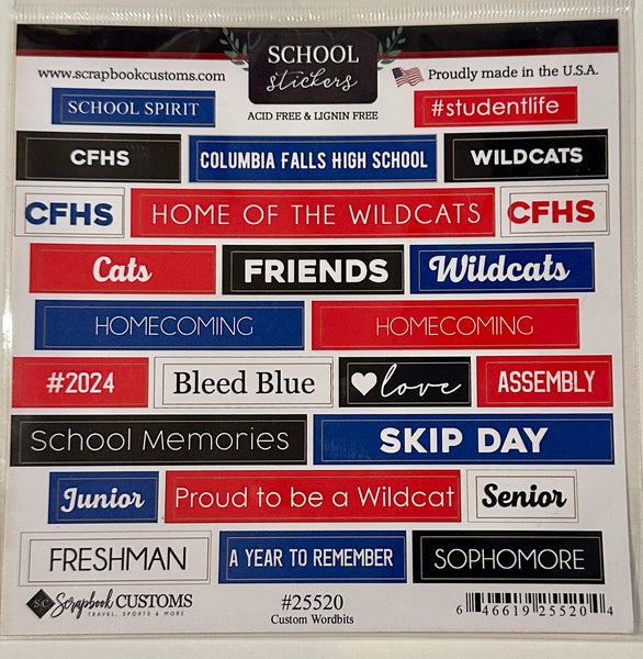 School Wordbits Stickers