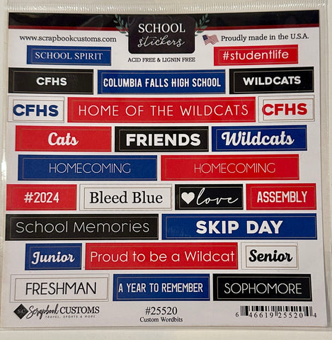 School Wordbits Stickers