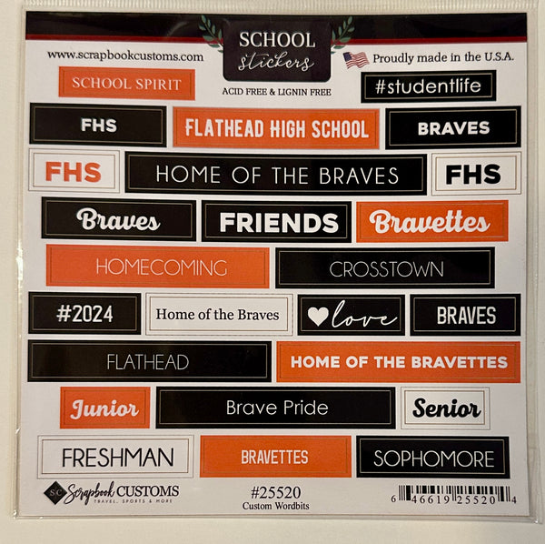 School Wordbits Stickers