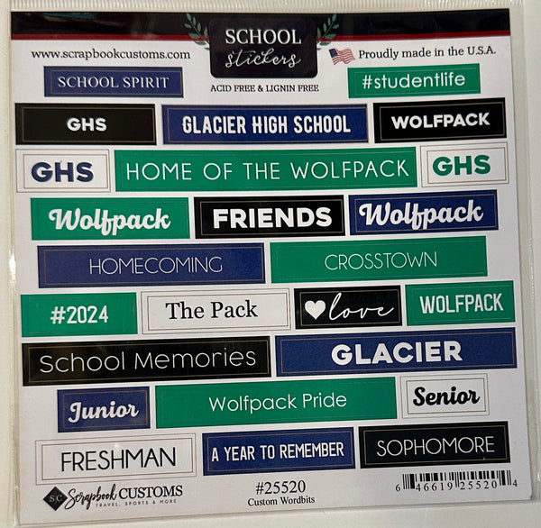 School Wordbits Stickers