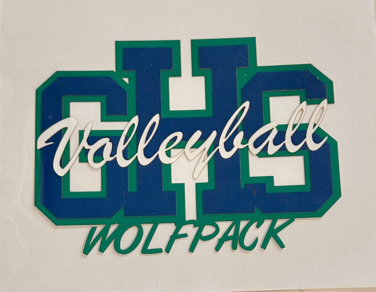 GHS Wolfpack Volleyball Diecut