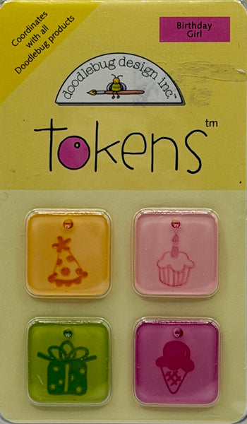 Doodlebug Tokens Embellishments