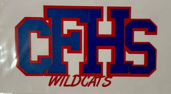 CFHS Wildcats Sports Initials Diecut