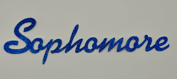 Sophomore Glitter Die Cut