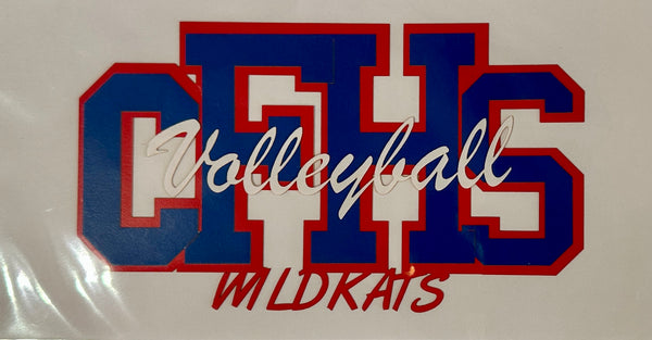 CFHS Wildkats Initial Diecut