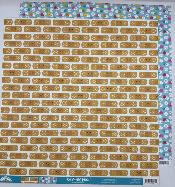 Doodlebug So Much Pun 12x12 Paper Collection