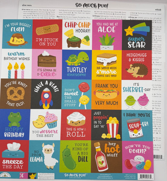 Doodlebug So Much Pun 12x12 Paper Collection