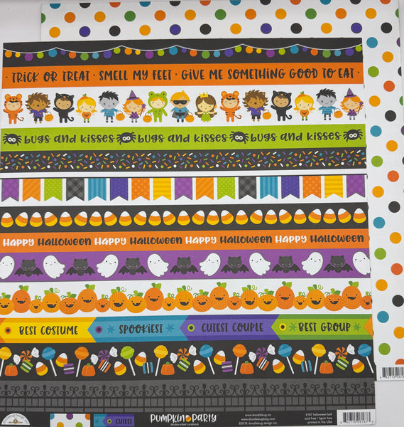 Doodlebug Design Pumpkin Party 12x12 Paper Collection