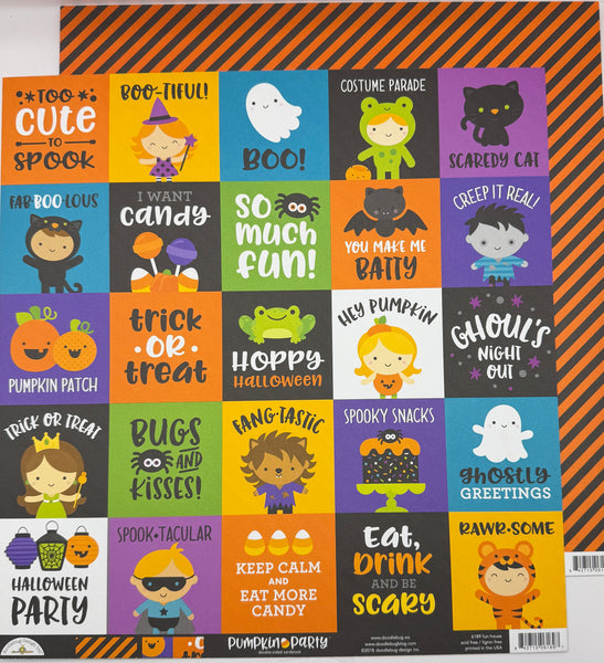 Doodlebug Design Pumpkin Party 12x12 Paper Collection