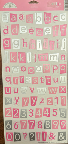 Doodlebug Design Love 6x12 Cardstock Stickers