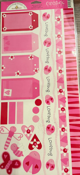 Doodlebug Design Love 6x12 Cardstock Stickers