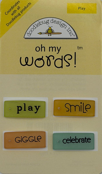 Doodlebug Oh My Words Embellishment Collection