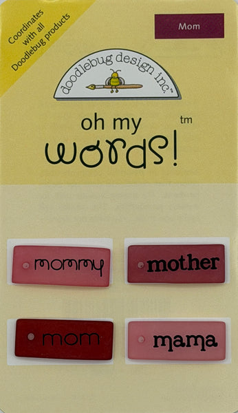 Doodlebug Oh My Words Embellishment Collection
