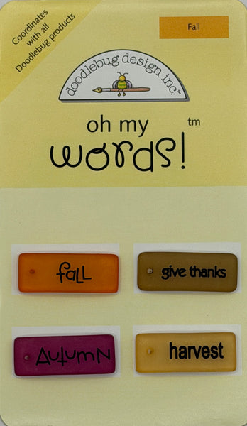 Doodlebug Oh My Words Embellishment Collection