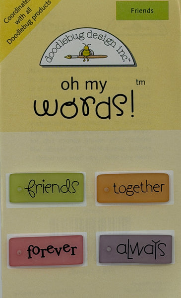Doodlebug Oh My Words Embellishment Collection