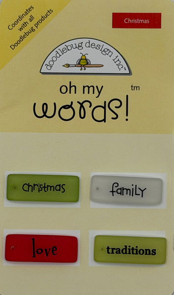Doodlebug Oh My Words Embellishment Collection