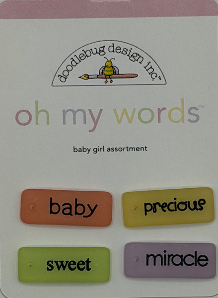 Doodlebug Oh My Words Embellishment Collection