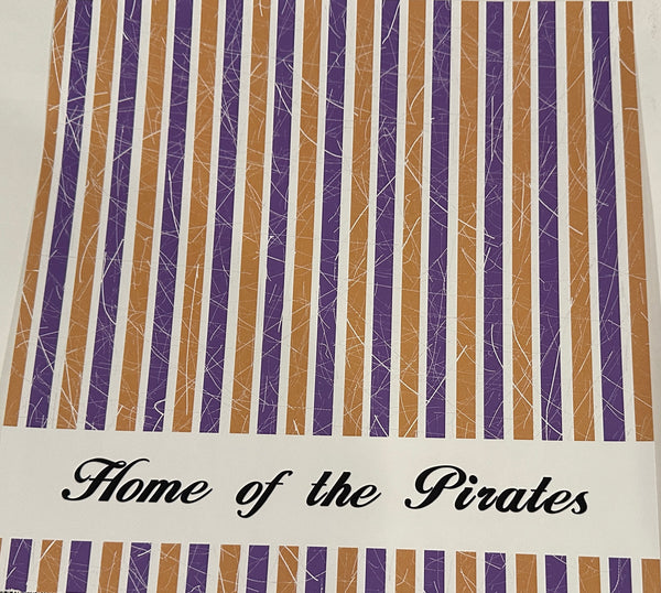 Home of the Pirates Scratchy Stripes Bottom Paper
