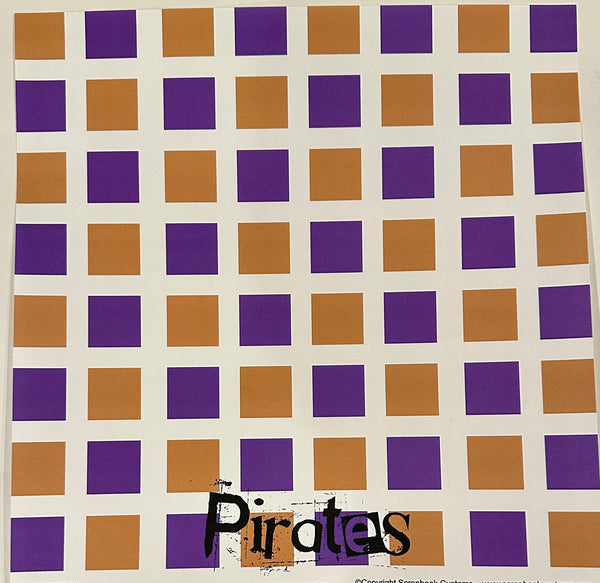 Pirates Squares 12x12 Paper