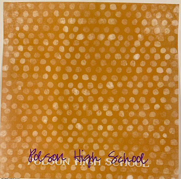 Polson High School Graffiti Dots 12x12 Paper