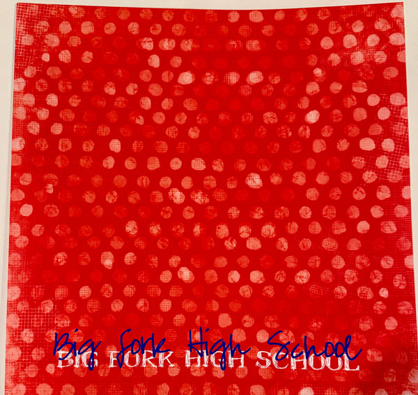 Bigfork High School Graffiti Dots 12x12 Paper