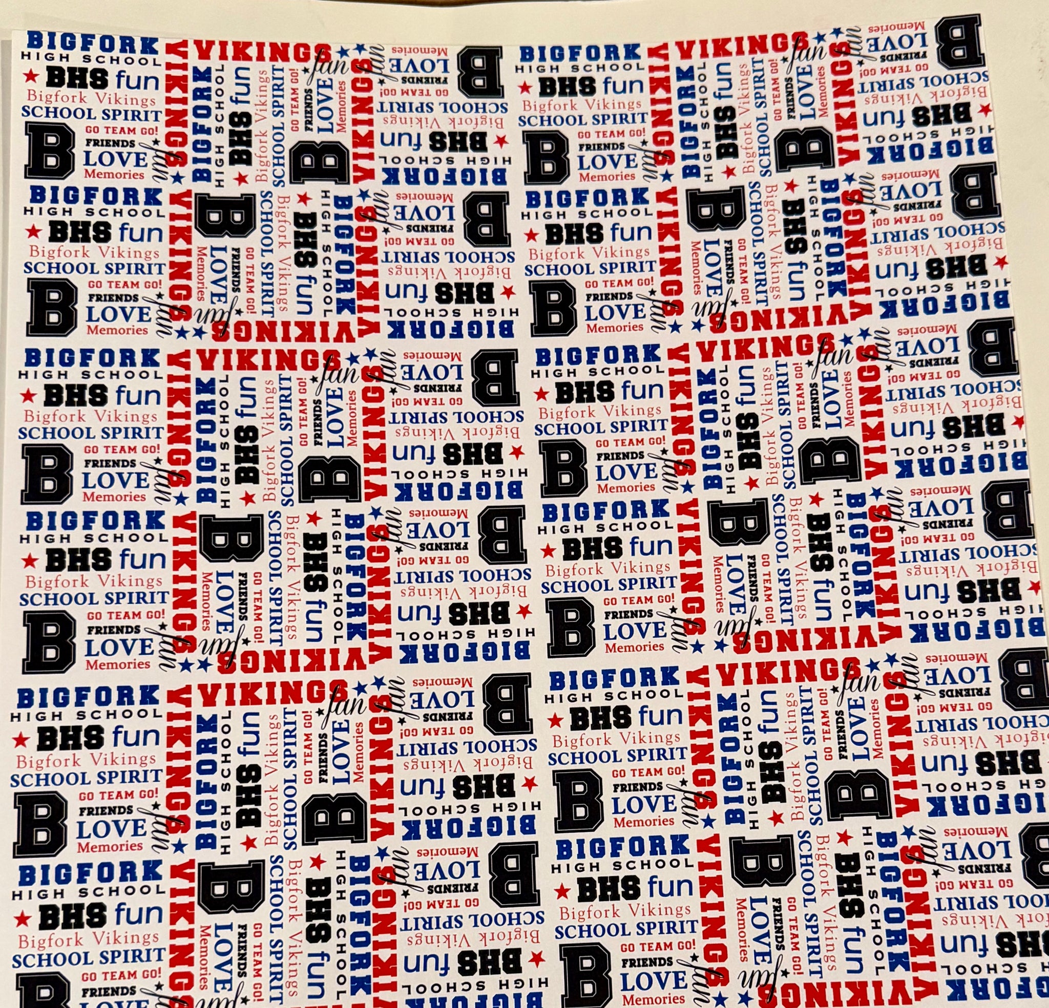 BHS School Spirit Collage Paper