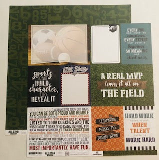 Paper House Allstar Football 12x12 Paper Collection