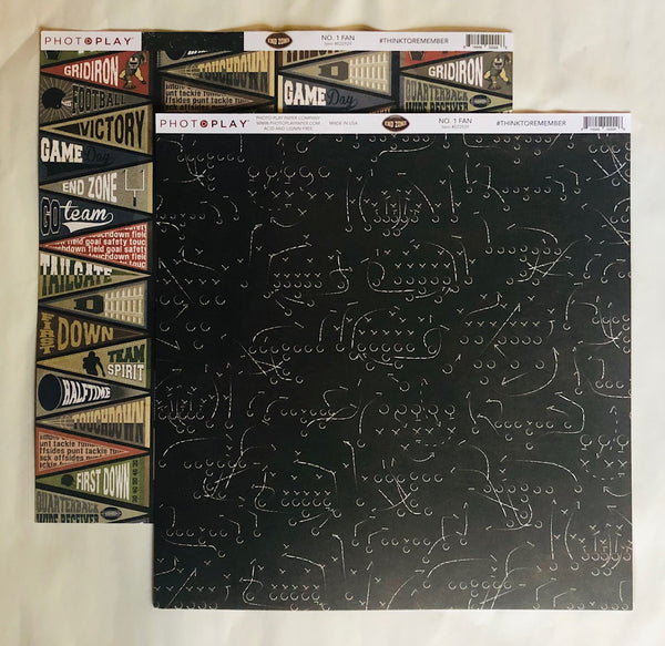 End Zone Football 12x12 Paper Collection
