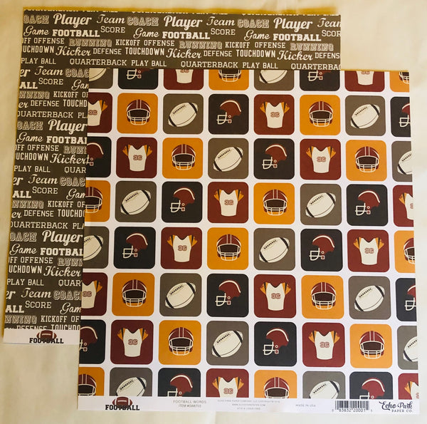Echo Park Football 12x12 Paper Collection