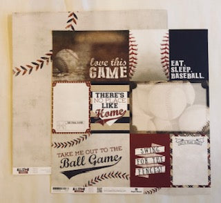 Paper House Allstar Baseball 12x12 Paper Collection