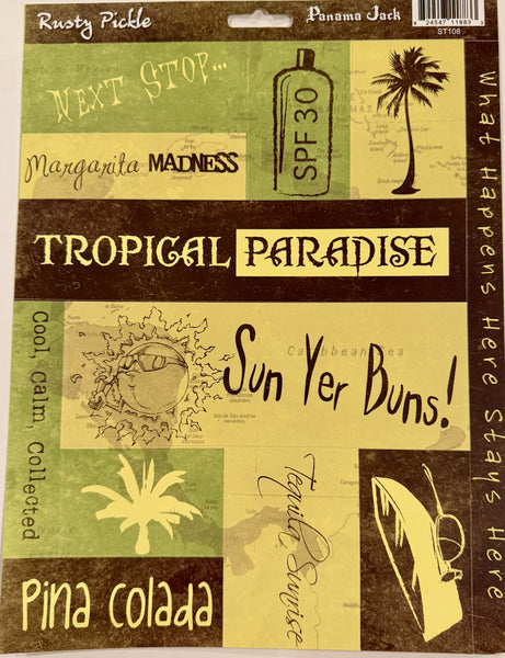 Panama Jack Hot Hot Hot Summer Chipboard Album Kit