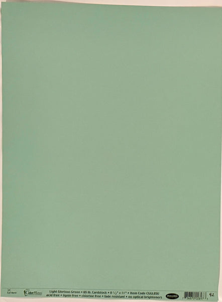 ColorMates Smooth Cardstock Glorious Green