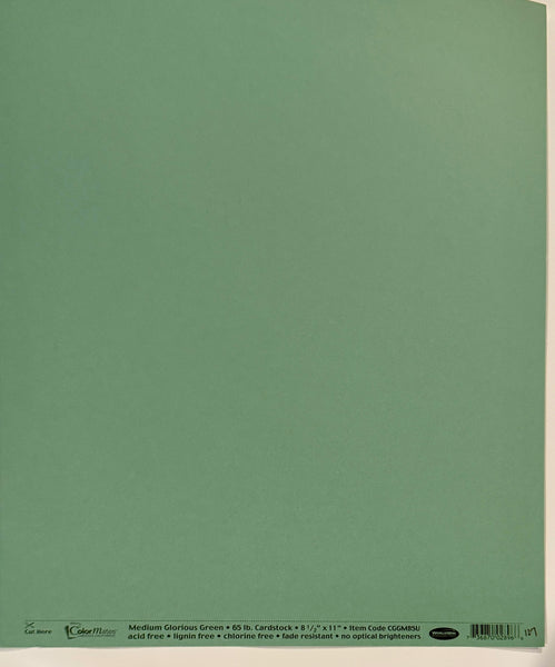 ColorMates Smooth Cardstock Glorious Green