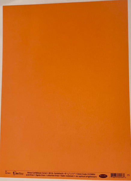 ColorMates Smooth Cardstock Caribbean Coral
