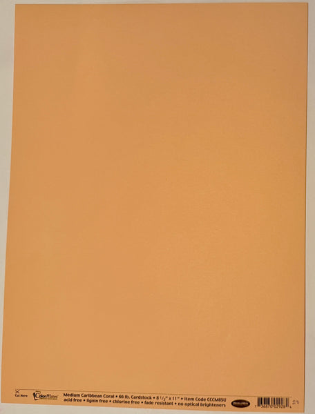 ColorMates Smooth Cardstock Caribbean Coral