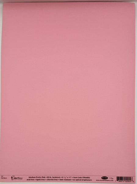 ColorMates Smooth Cardstock Pretty Pink