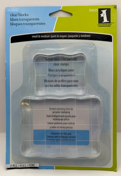 Inkadinkado Clear Stamping Blocks