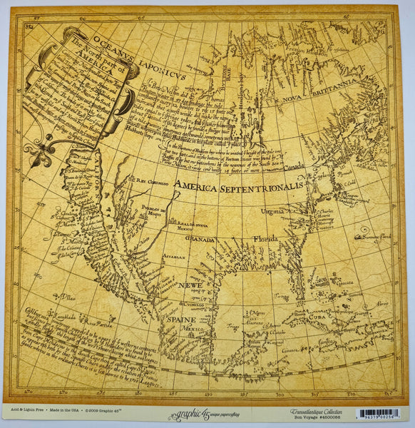 Graphic 45 Transatlantique Bon Voyage 12x12 Paper