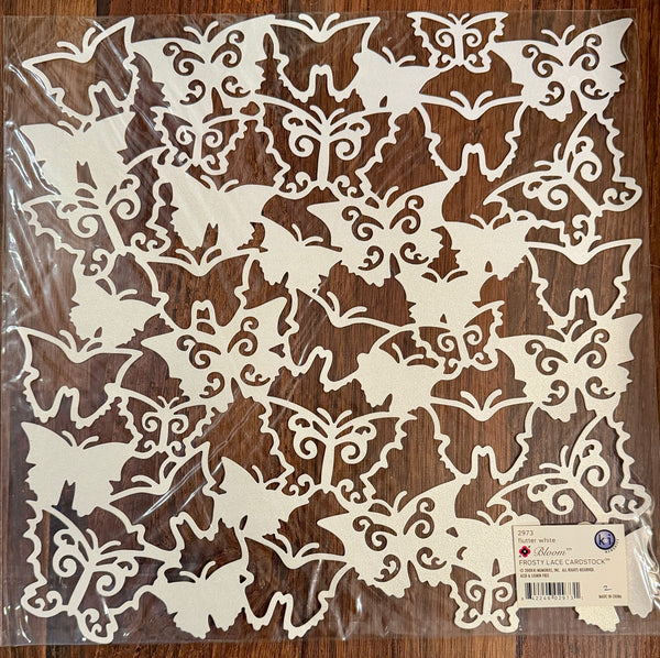 KI Memories Frosty Lace 12x12 Cardstock