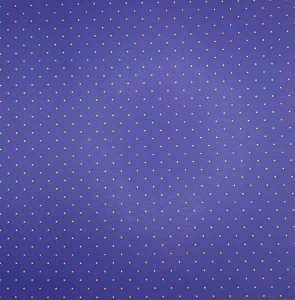 Purple with Mini Polka Dots 12x12 Paper