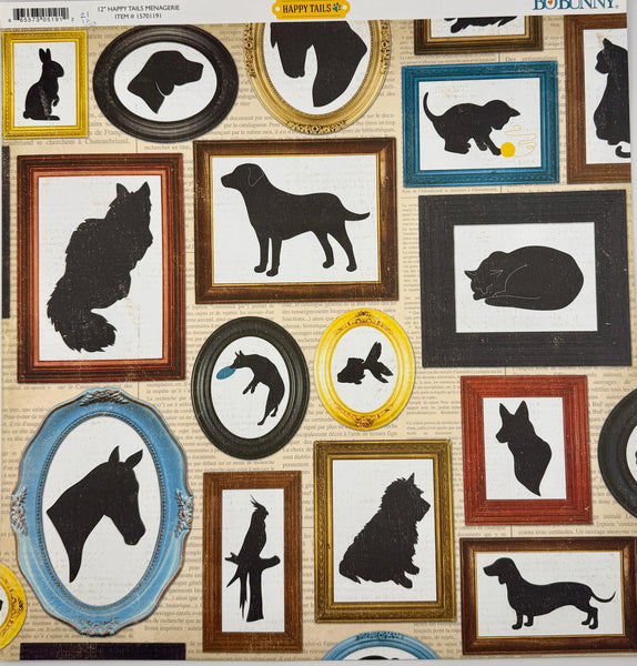 BoBunny Happy Tails Pets 12x12 Paper Collection