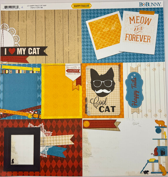 BoBunny Happy Tails Pets 12x12 Paper Collection