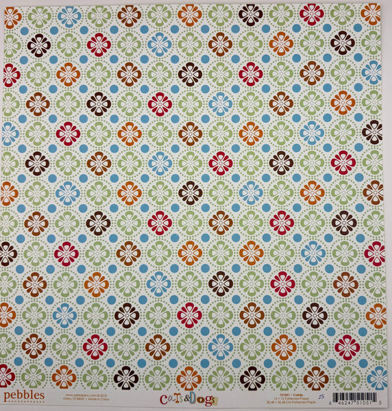 Pebbles Cats & Dogs 12x12 Paper Collection