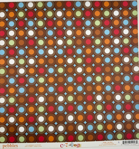 Pebbles Cats & Dogs 12x12 Paper Collection