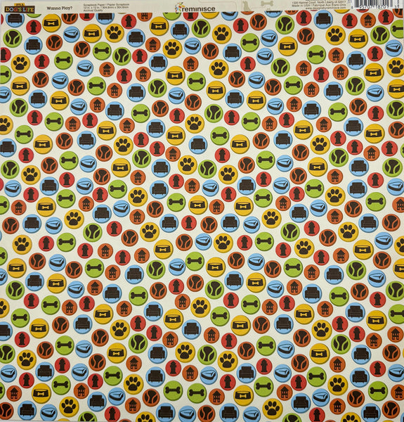 Reminisce It's A Dog's Life 12x12 Paper Collection