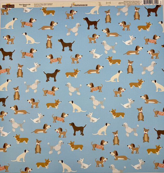 Reminisce It's A Dog's Life 12x12 Paper Collection