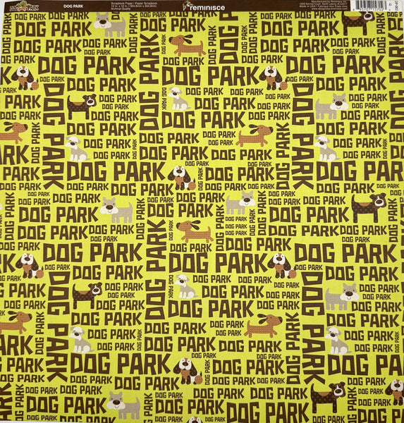 Reminisce Dog Park 12x12 Paper Collection